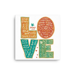 Love Letters Canvas Print