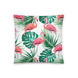 Pink Flamingo Throw Pillow