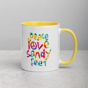 Peace Love Sandy Feet Mug