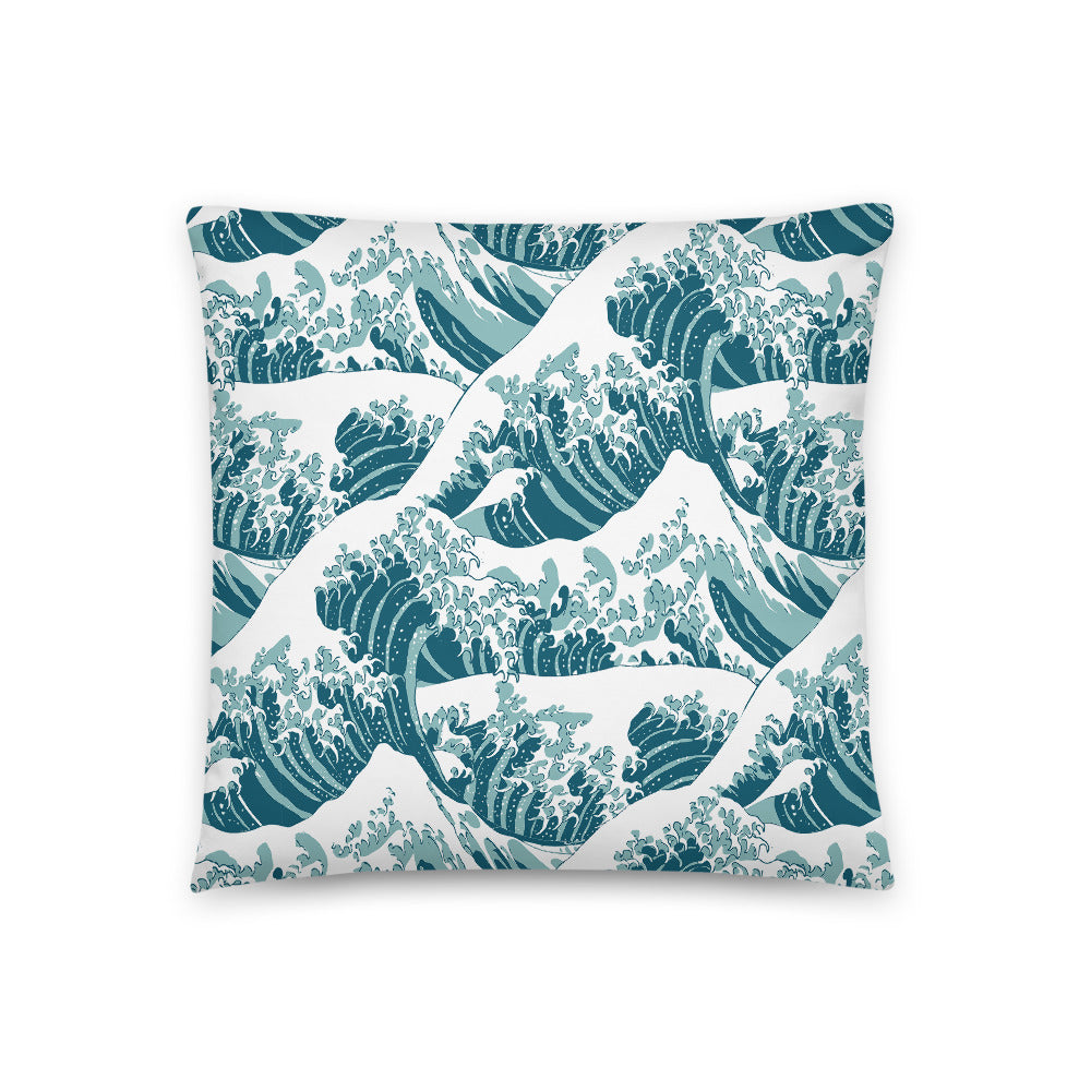 Big Wave Throw Pillow