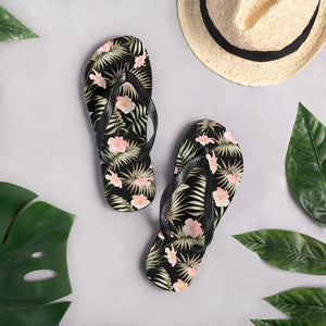 Hibiscus Print Flip-Flops