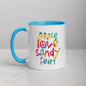 Peace Love Sandy Feet Mug