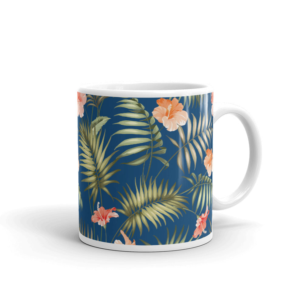 Blue Hibiscus Mug