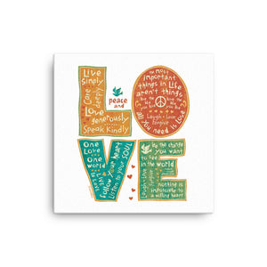 Love Letters Canvas Print